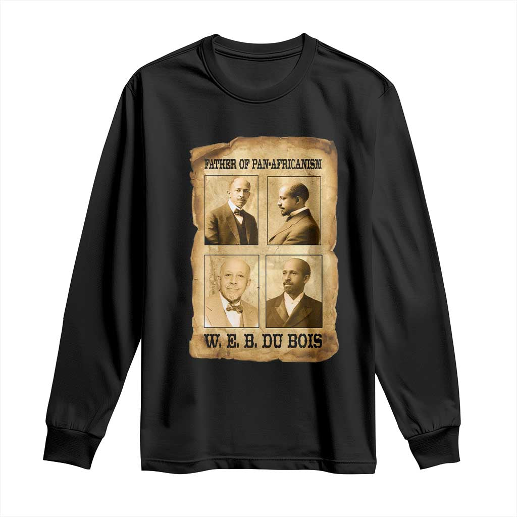 W E B Du Bois Long Sleeve Shirt African American History Gift