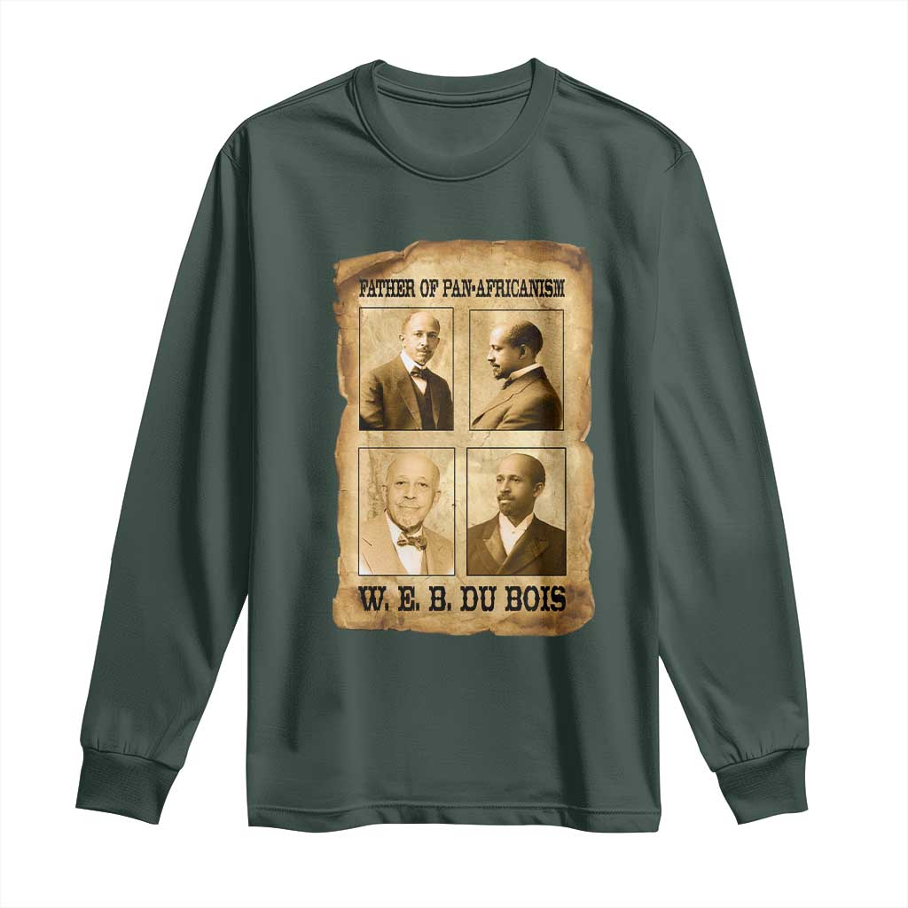 W E B Du Bois Long Sleeve Shirt African American History Gift