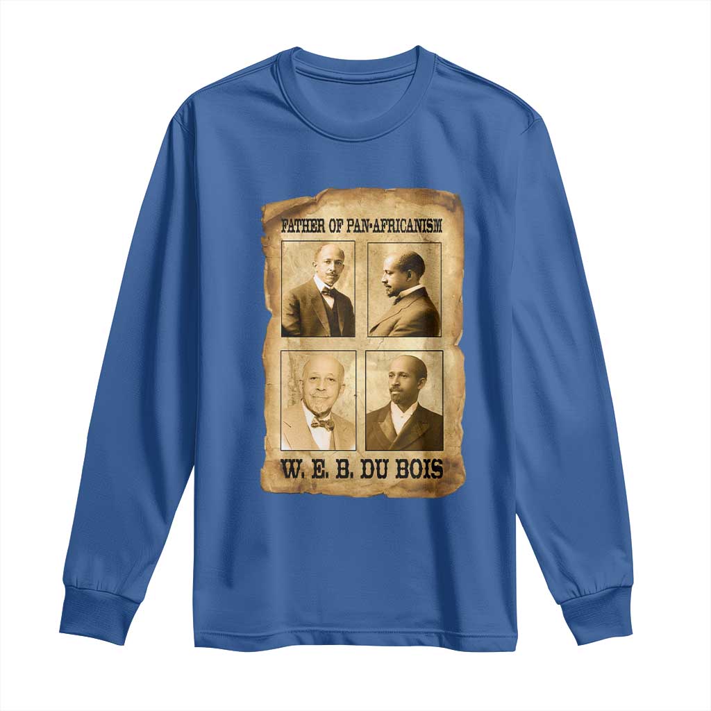 W E B Du Bois Long Sleeve Shirt African American History Gift