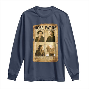 One Person Can Change The World Quote Long Sleeve Shirt Rosa Parks Legacy