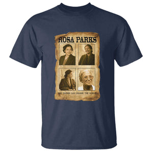 One Person Can Change The World Quote T Shirt Rosa Parks Legacy
