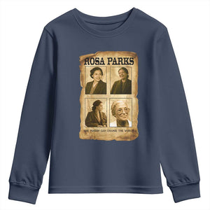 One Person Can Change The World Quote Youth Sweatshirt Rosa Parks Legacy