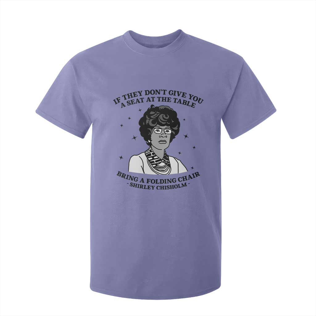 Shirley Chisholm Seat At The Table Quote T Shirt For Kid Black History Month Gift