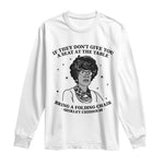 Shirley Chisholm Seat At The Table Quote Long Sleeve Shirt Black History Month Gift