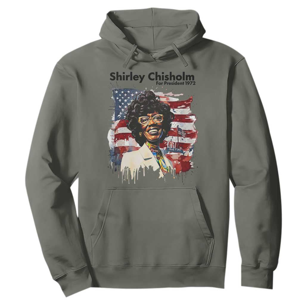 Shirley Chisholm For President 1972 With American Flag Hoodie