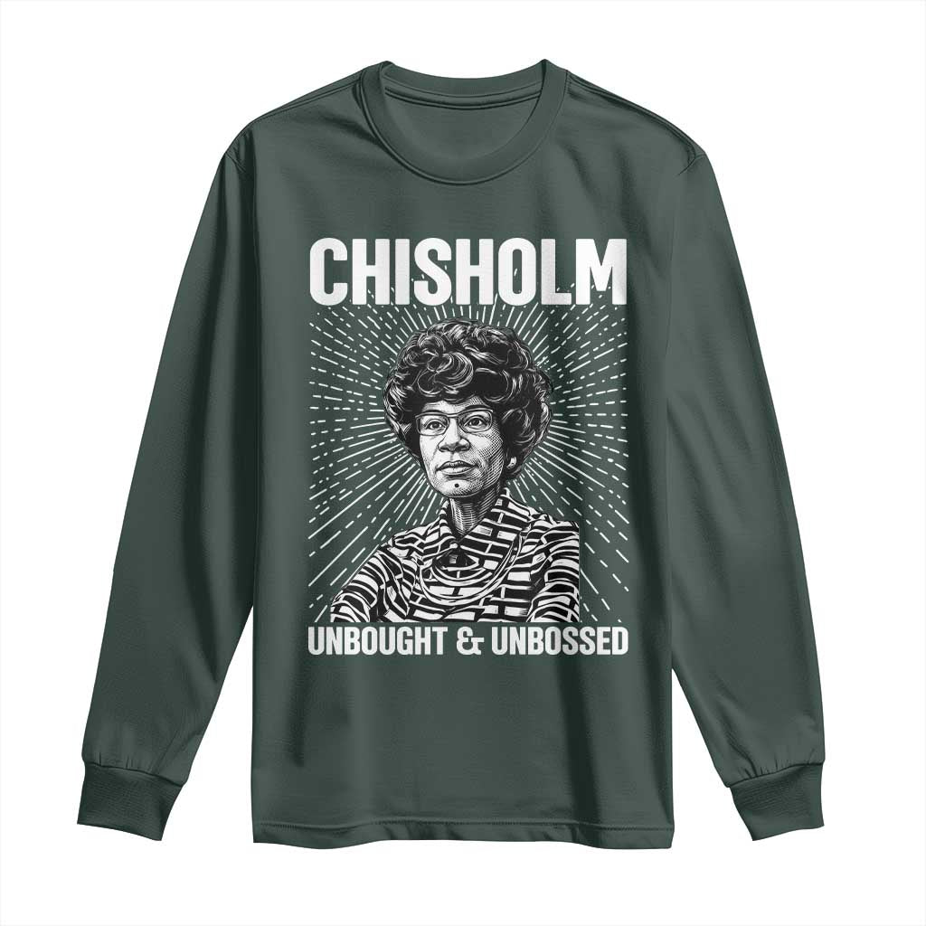 Shirley Chisholm Unbought And Unbossed Feminist Long Sleeve Shirt