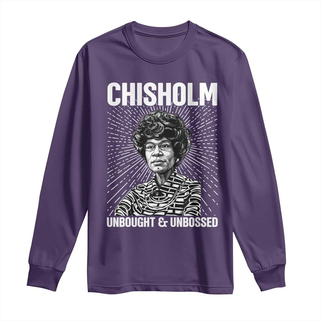 Shirley Chisholm Unbought And Unbossed Feminist Long Sleeve Shirt