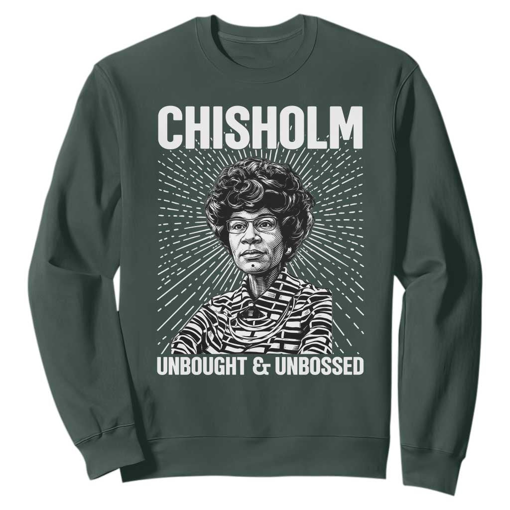 Shirley Chisholm Unbought And Unbossed Feminist Sweatshirt
