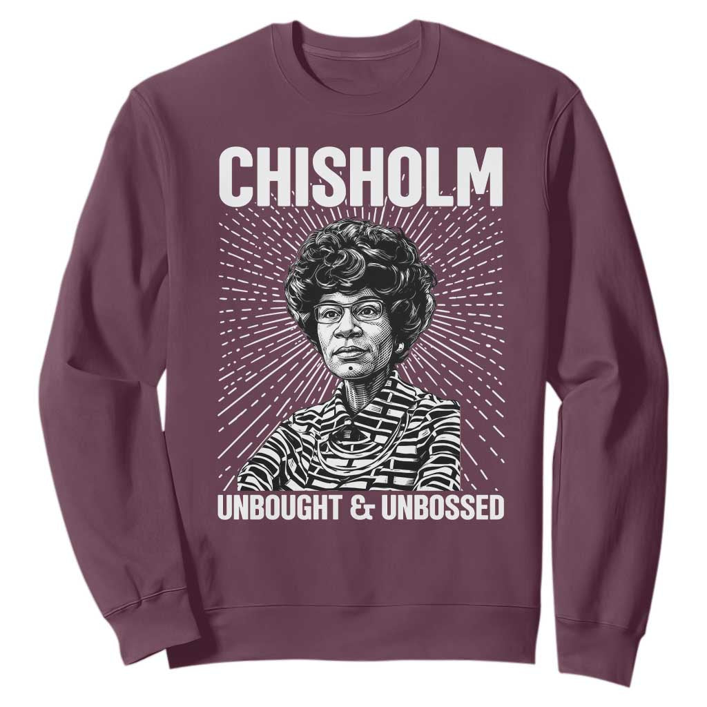 Shirley Chisholm Unbought And Unbossed Feminist Sweatshirt
