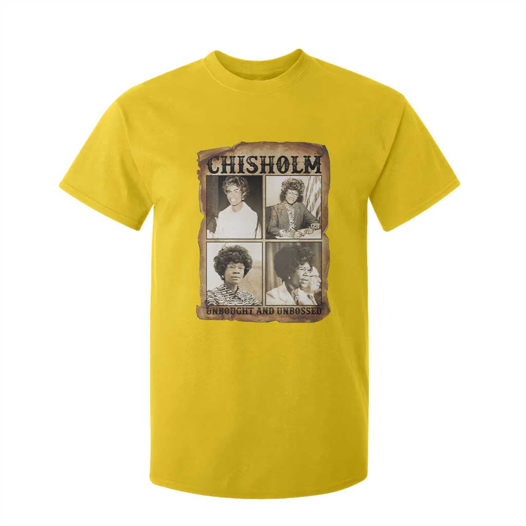 Vintage Shirley Chisholm Unbought And Unbossed T Shirt For Kid Womens History Month