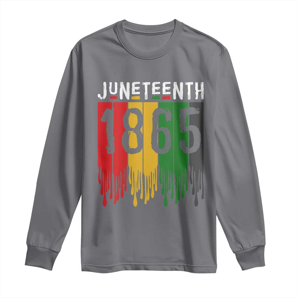 Juneteenth Freedom Pride Long Sleeve Shirt African American Heritage Graphic