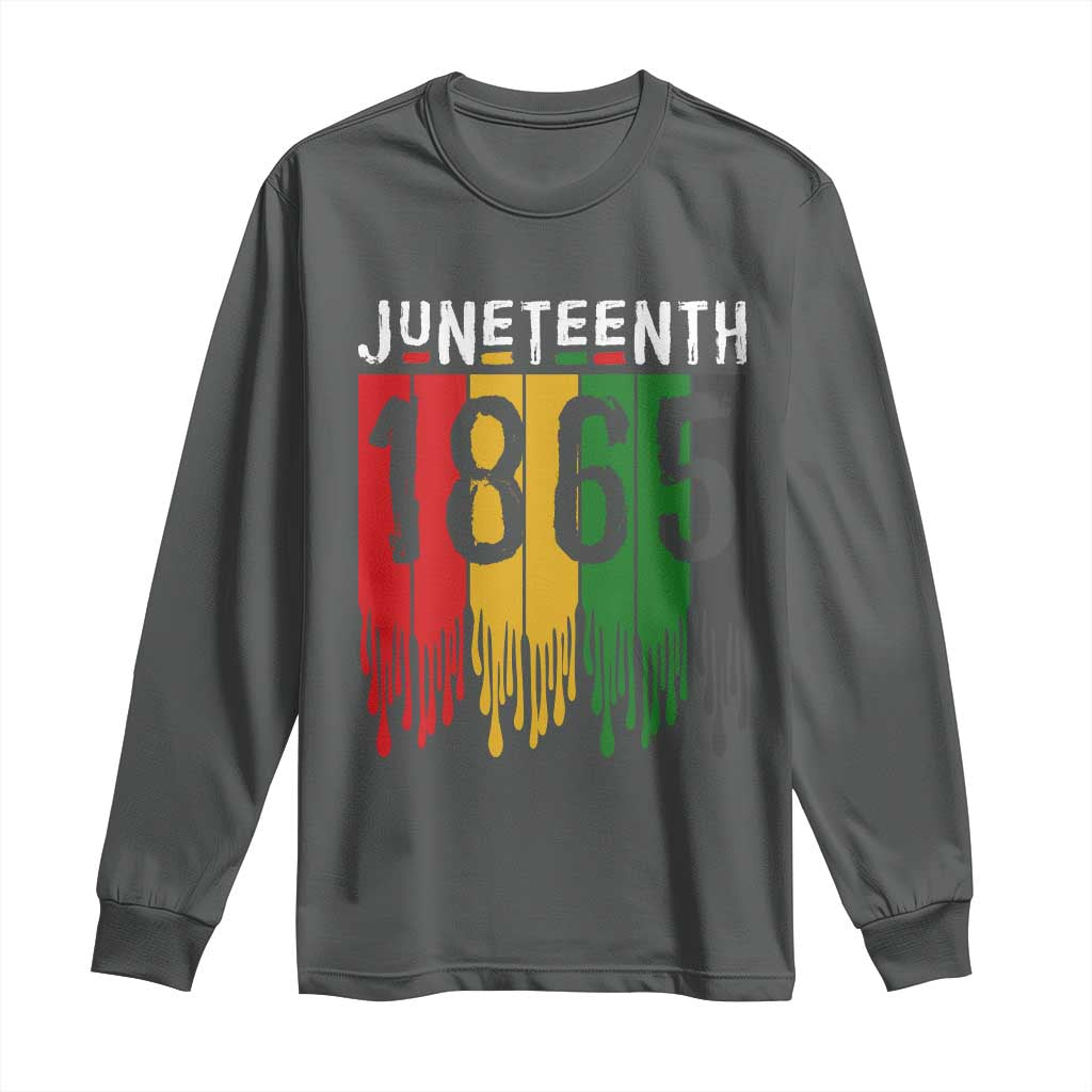 Juneteenth Freedom Pride Long Sleeve Shirt African American Heritage Graphic
