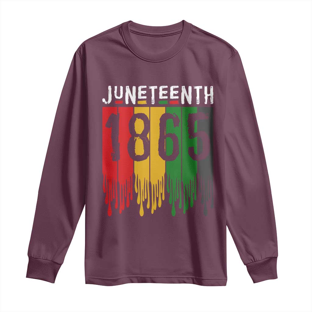 Juneteenth Freedom Pride Long Sleeve Shirt African American Heritage Graphic