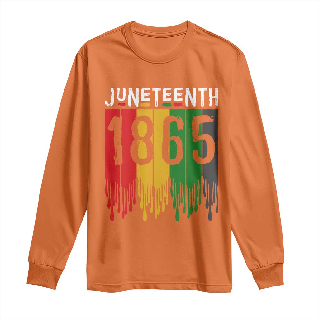 Juneteenth Freedom Pride Long Sleeve Shirt African American Heritage Graphic