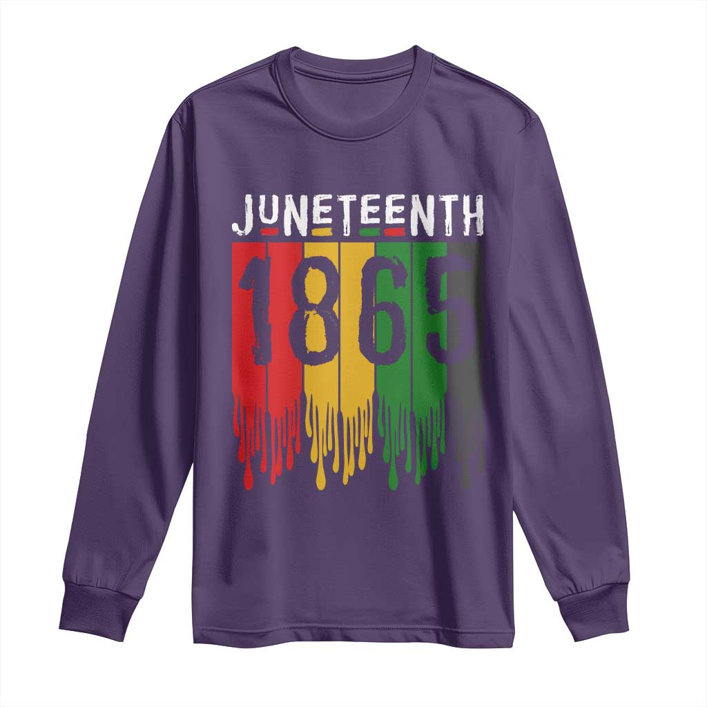 Juneteenth Freedom Pride Long Sleeve Shirt African American Heritage Graphic