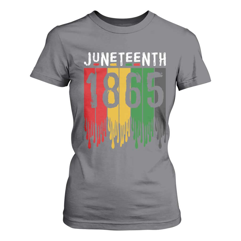Juneteenth Freedom Pride T Shirt For Women African American Heritage Graphic