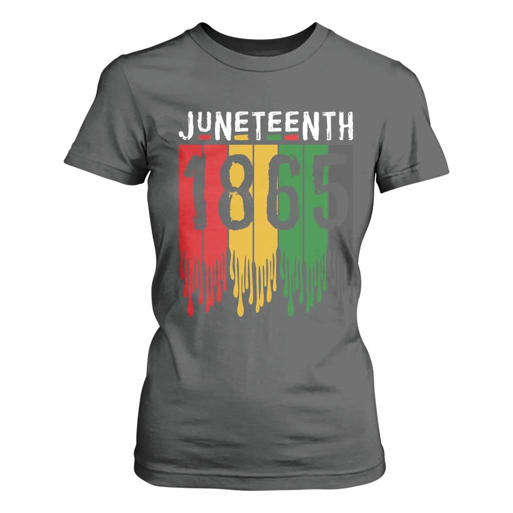 Juneteenth Freedom Pride T Shirt For Women African American Heritage Graphic