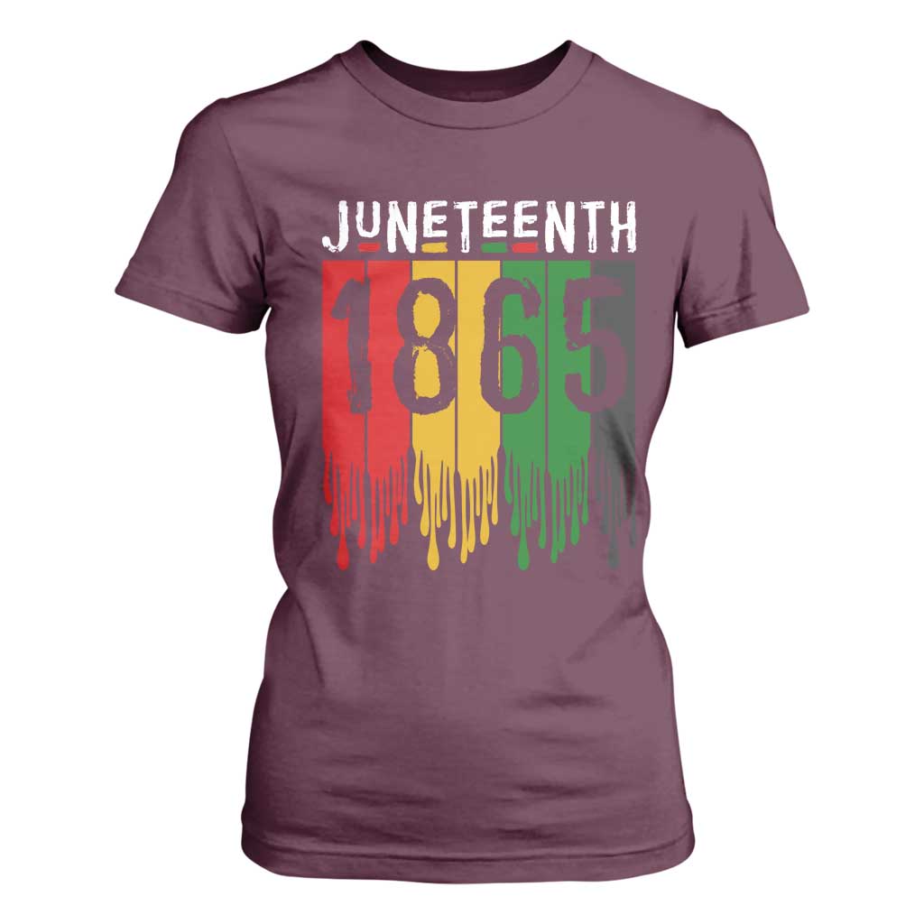 Juneteenth Freedom Pride T Shirt For Women African American Heritage Graphic