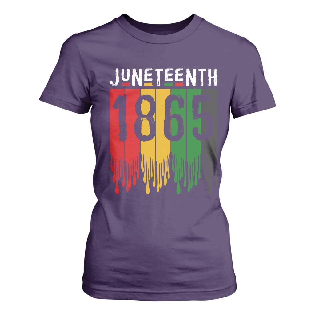 Juneteenth Freedom Pride T Shirt For Women African American Heritage Graphic