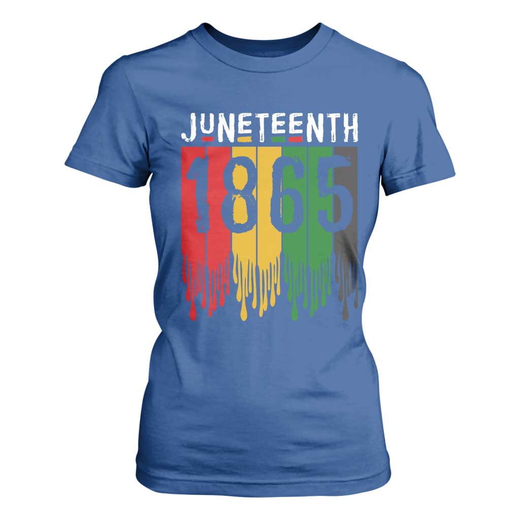Juneteenth Freedom Pride T Shirt For Women African American Heritage Graphic