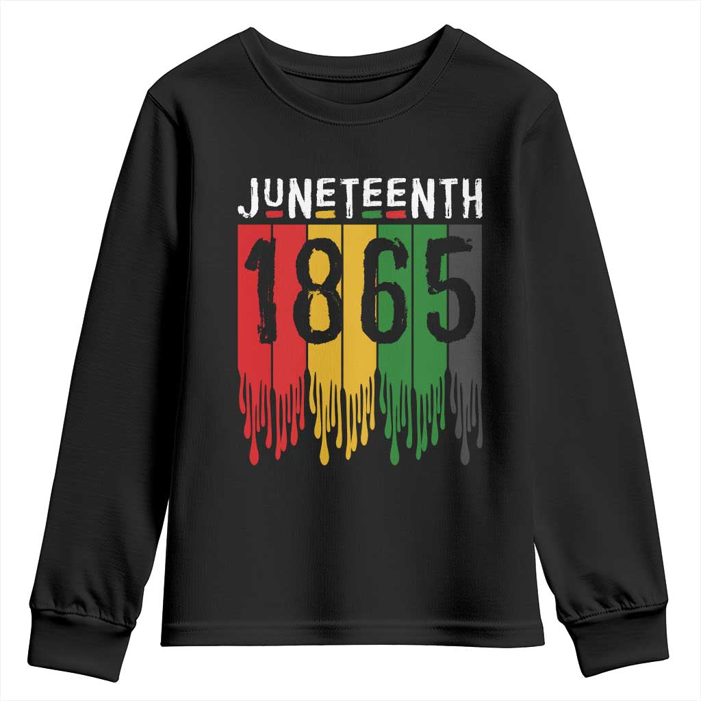 Juneteenth Freedom Pride Youth Sweatshirt African American Heritage Graphic