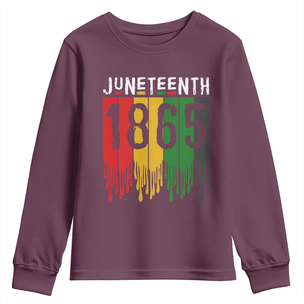 Juneteenth Freedom Pride Youth Sweatshirt African American Heritage Graphic