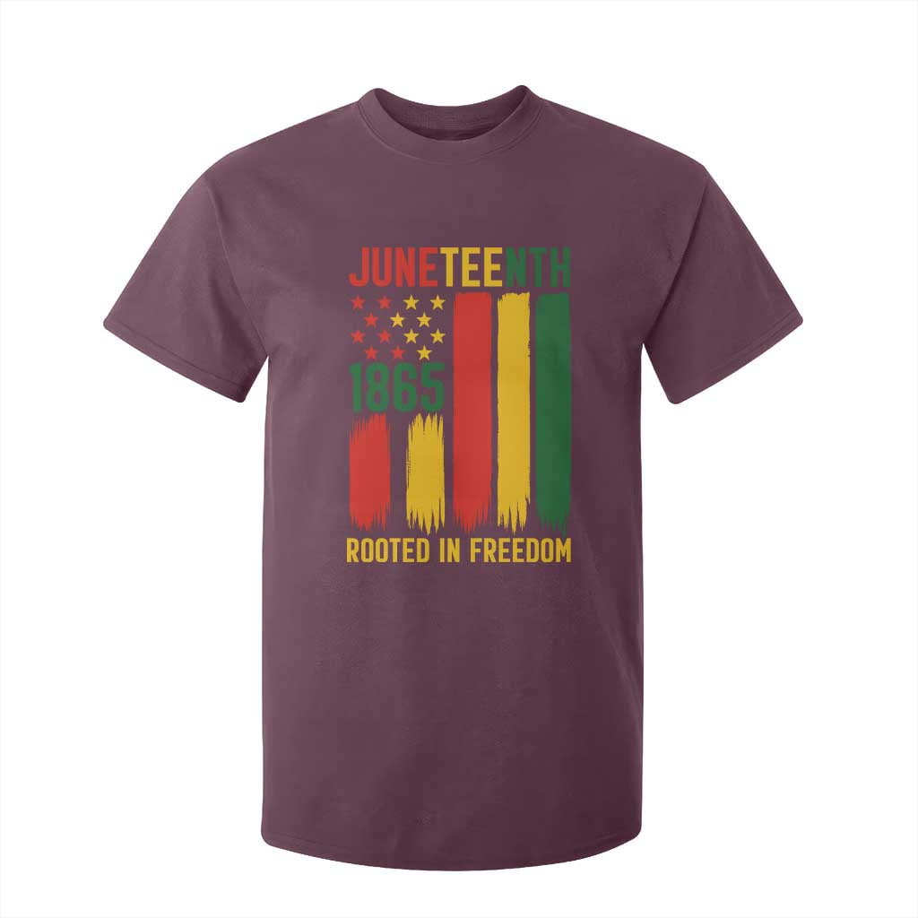 Juneteenth Rooted In Freedom 1865 T Shirt For Kid African American Pride