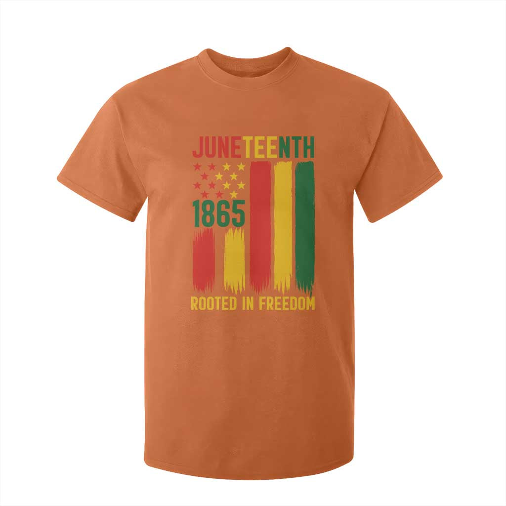 Juneteenth Rooted In Freedom 1865 T Shirt For Kid African American Pride