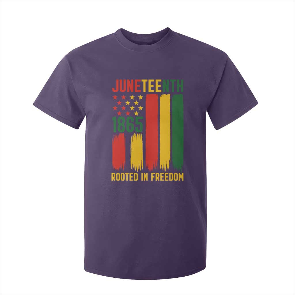 Juneteenth Rooted In Freedom 1865 T Shirt For Kid African American Pride