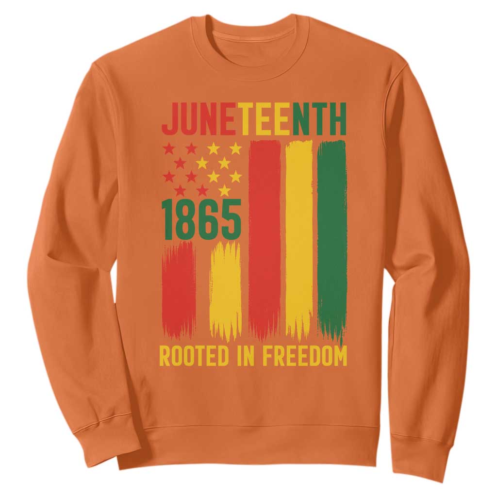 Juneteenth Rooted In Freedom 1865 Sweatshirt African American Pride