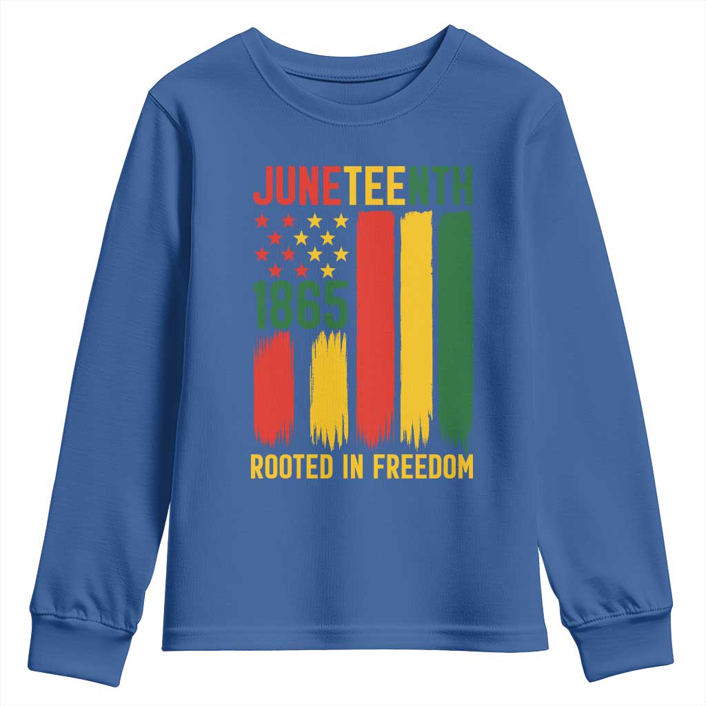 Juneteenth Rooted In Freedom 1865 Youth Sweatshirt African American Pride