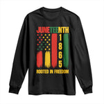 Juneteenth 1865 Freedom Pride Long Sleeve Shirt African American Heritage Graphic
