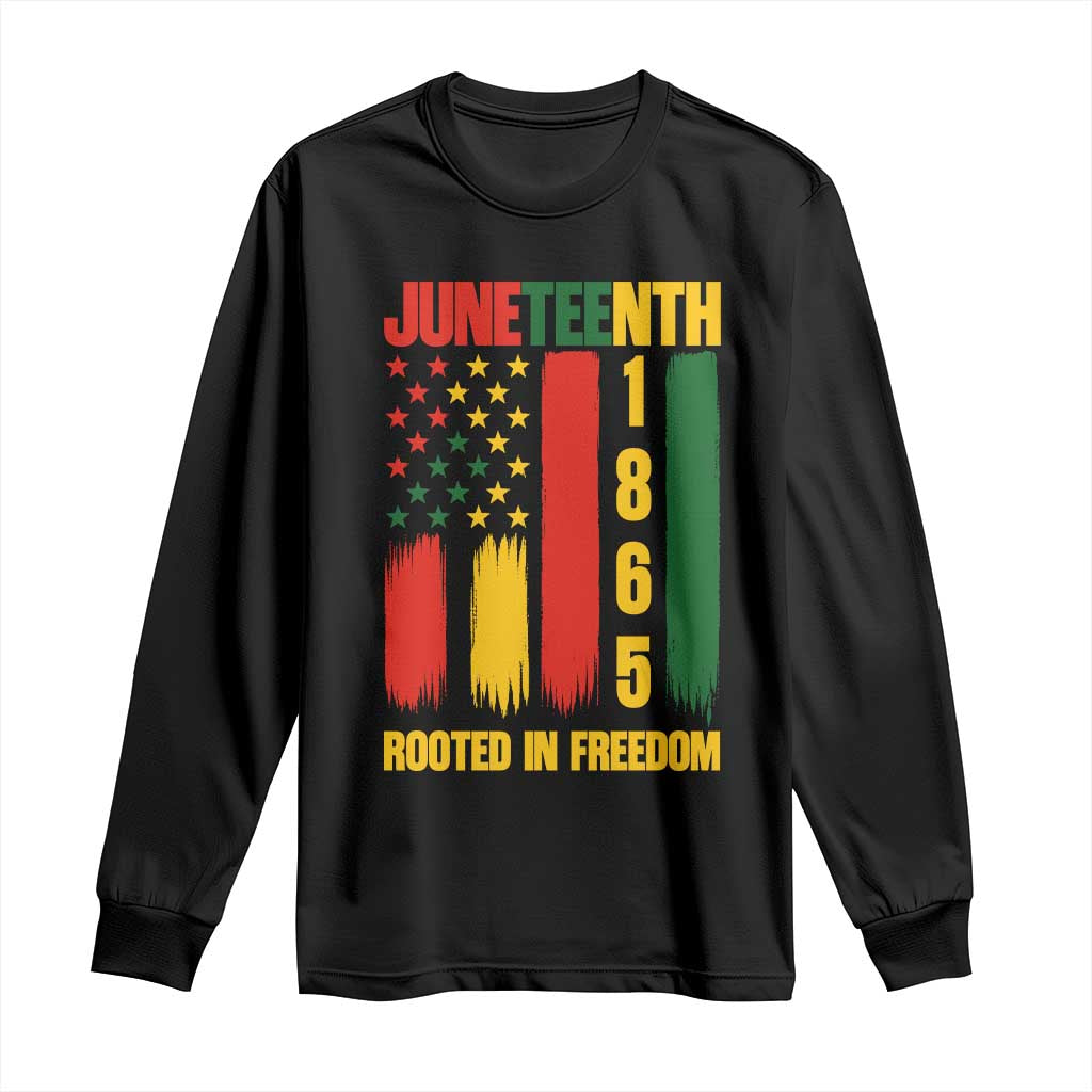 Juneteenth 1865 Freedom Pride Long Sleeve Shirt African American Heritage Graphic