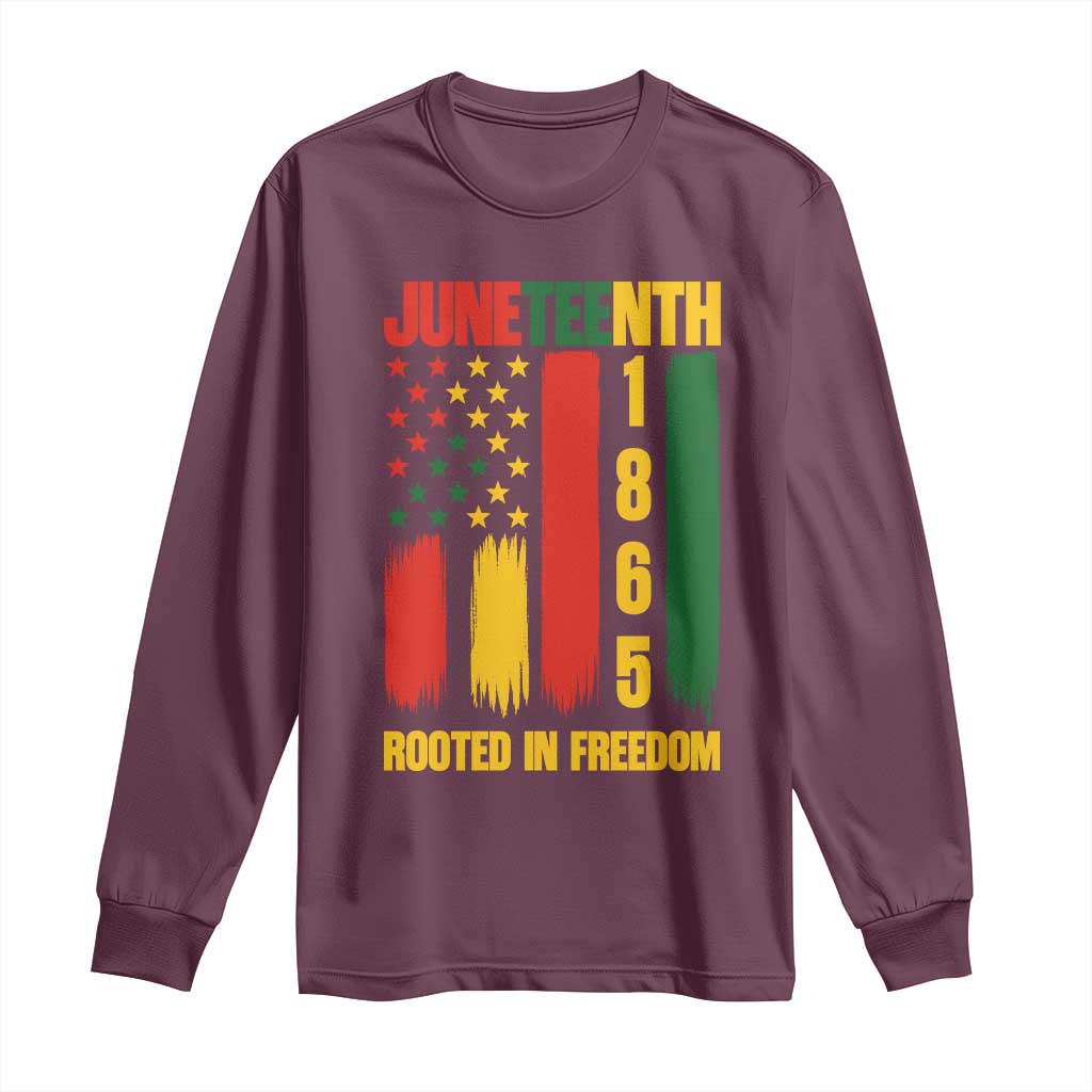 Juneteenth 1865 Freedom Pride Long Sleeve Shirt African American Heritage Graphic