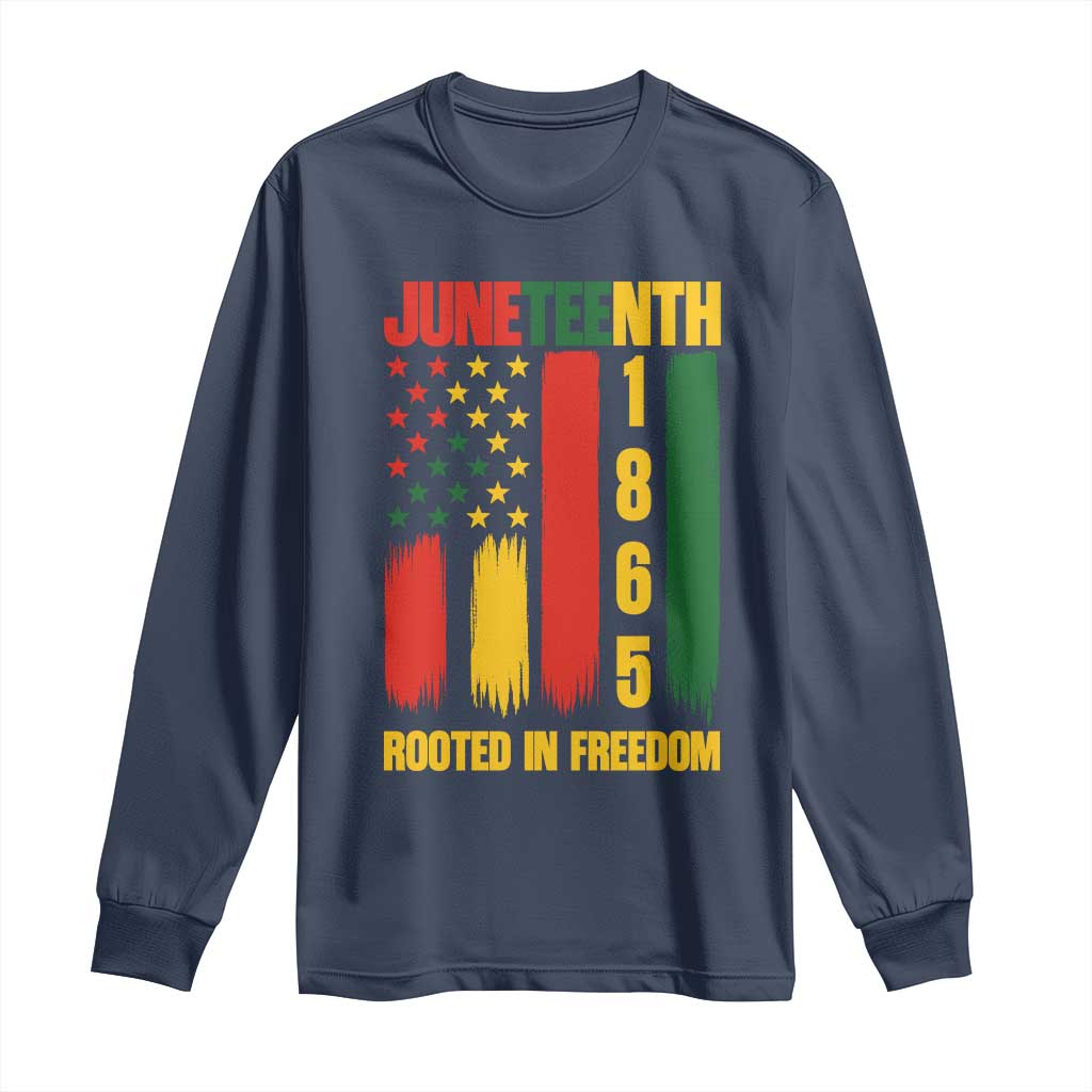 Juneteenth 1865 Freedom Pride Long Sleeve Shirt African American Heritage Graphic