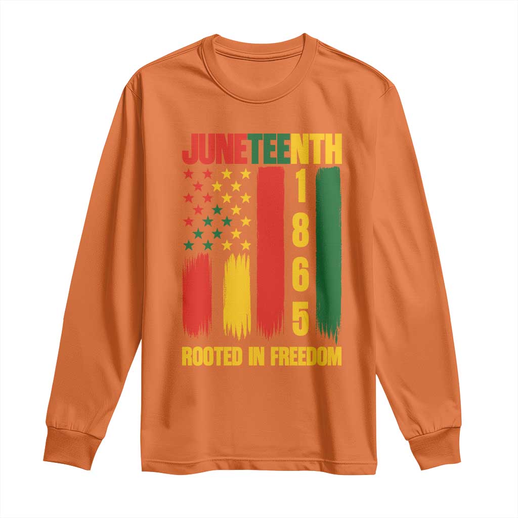 Juneteenth 1865 Freedom Pride Long Sleeve Shirt African American Heritage Graphic