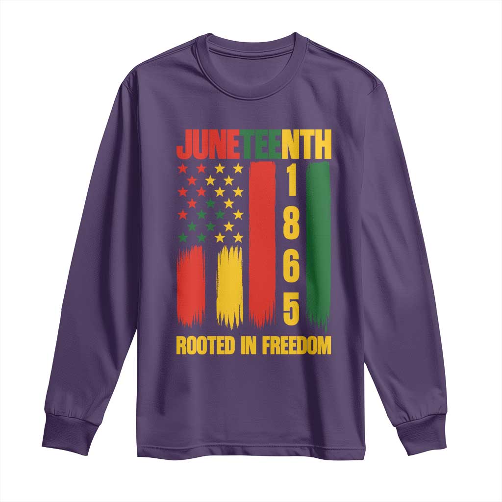 Juneteenth 1865 Freedom Pride Long Sleeve Shirt African American Heritage Graphic