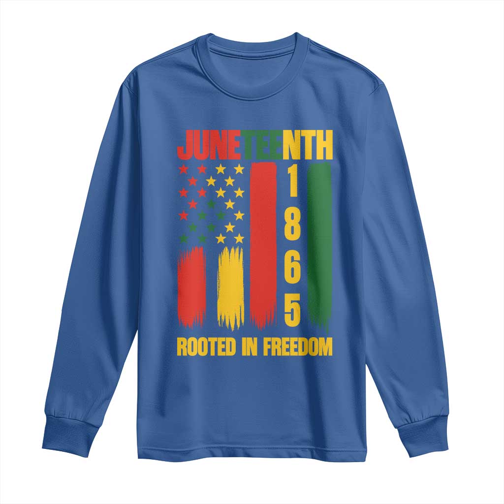 Juneteenth 1865 Freedom Pride Long Sleeve Shirt African American Heritage Graphic