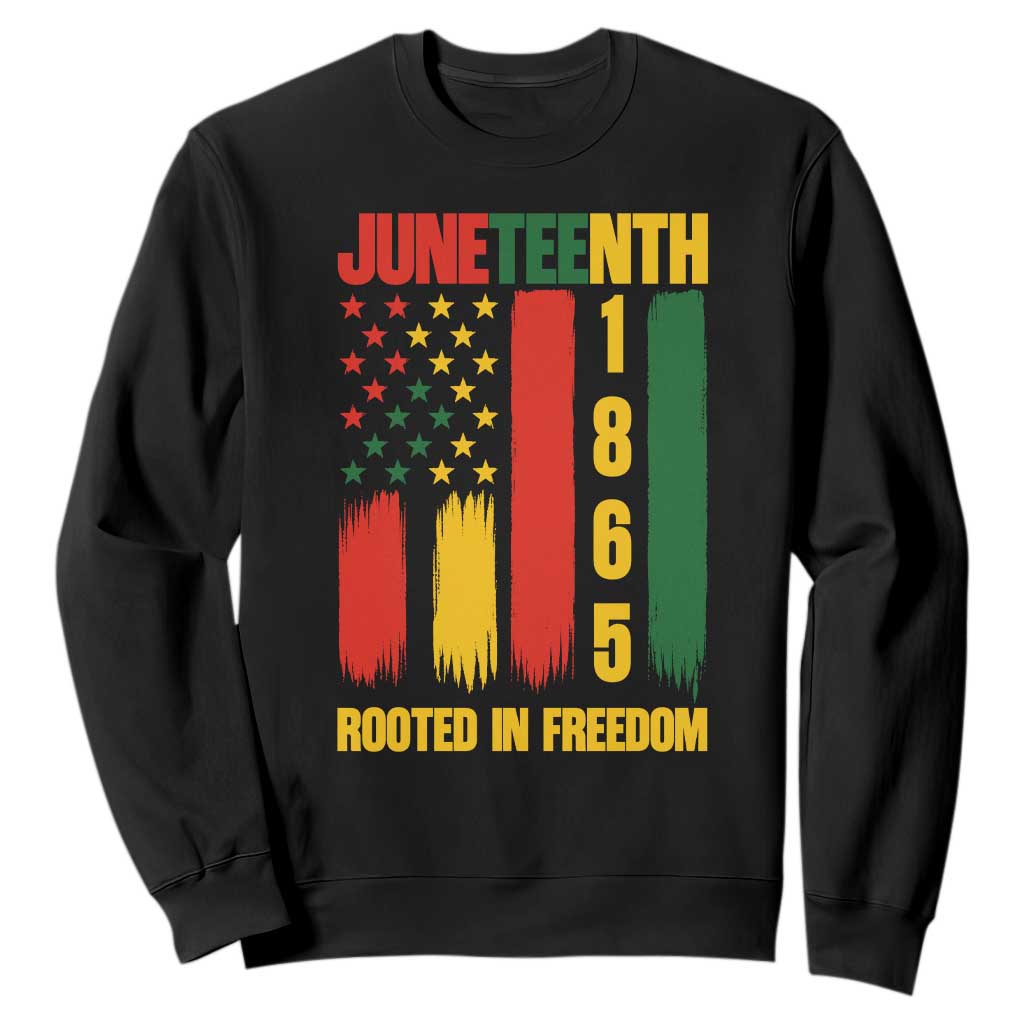 Juneteenth 1865 Freedom Pride Sweatshirt African American Heritage Graphic