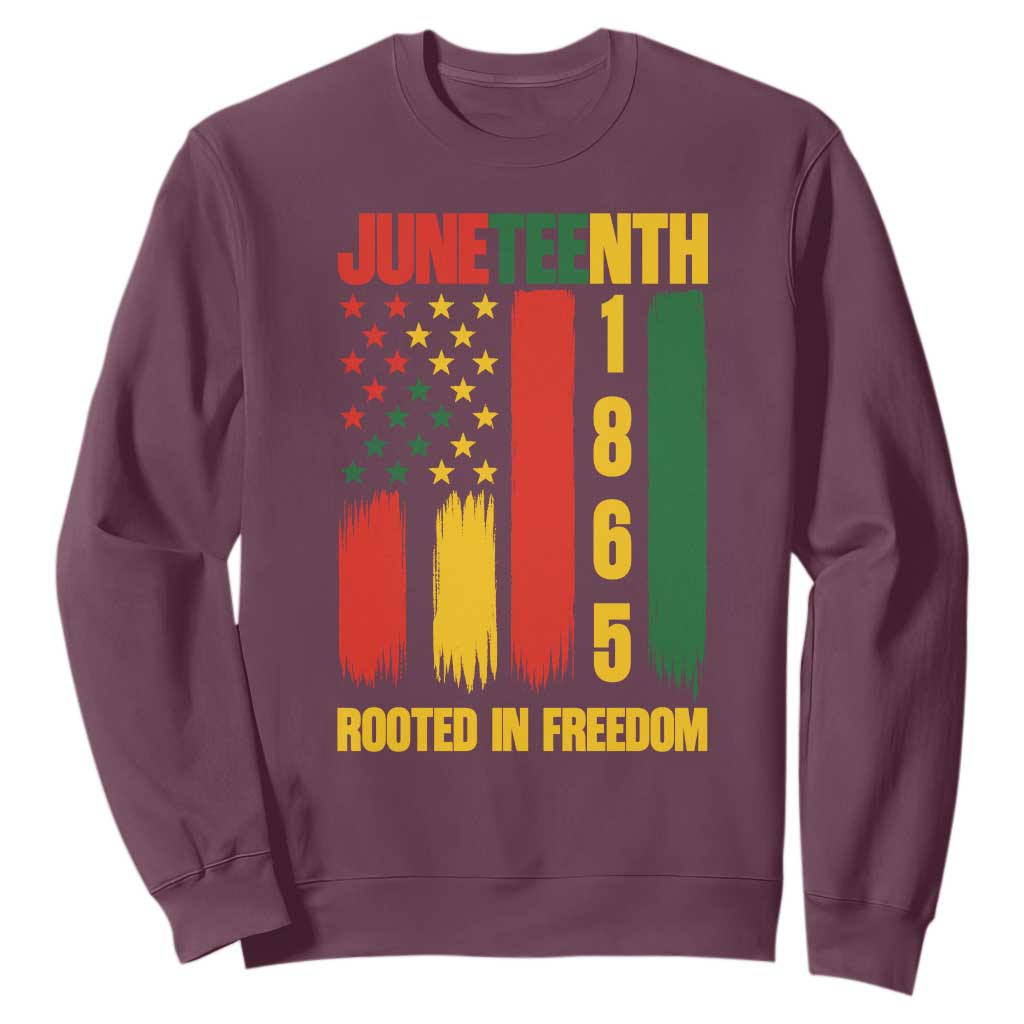 Juneteenth 1865 Freedom Pride Sweatshirt African American Heritage Graphic