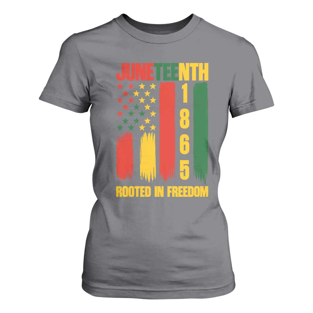 Juneteenth 1865 Freedom Pride T Shirt For Women African American Heritage Graphic