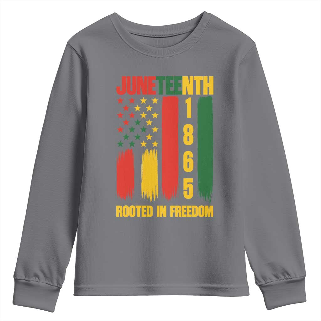 Juneteenth 1865 Freedom Pride Youth Sweatshirt African American Heritage Graphic
