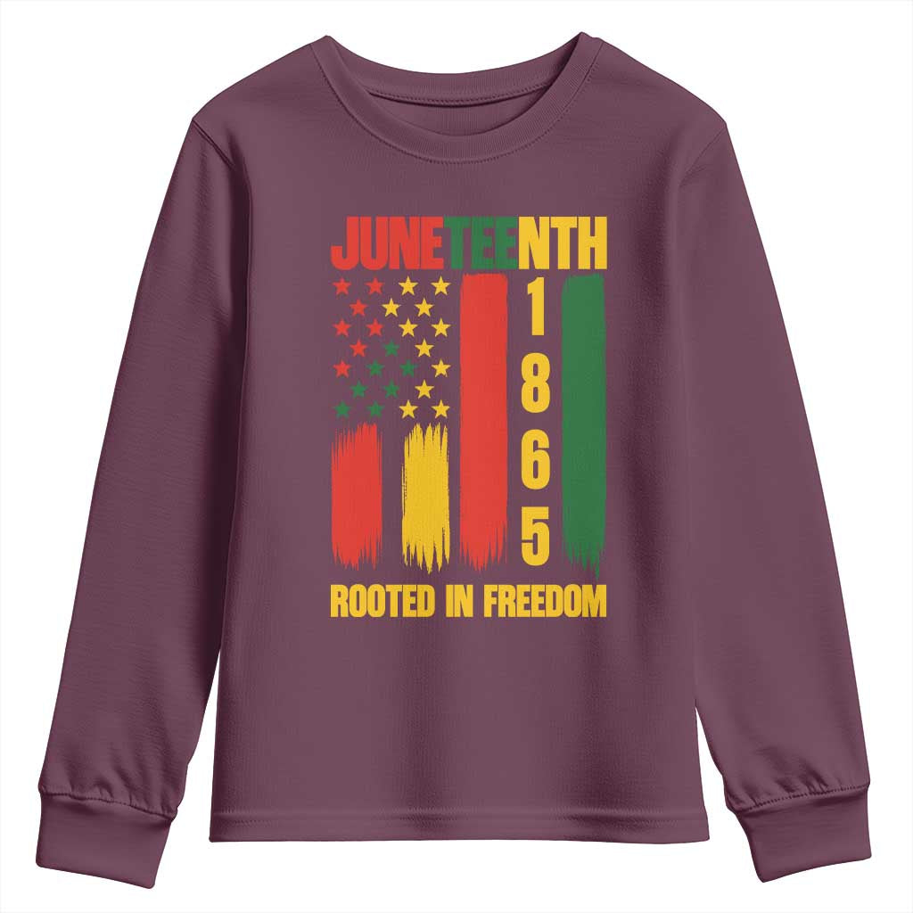 Juneteenth 1865 Freedom Pride Youth Sweatshirt African American Heritage Graphic