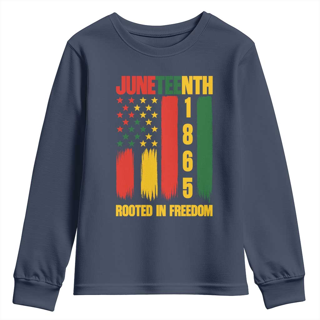 Juneteenth 1865 Freedom Pride Youth Sweatshirt African American Heritage Graphic
