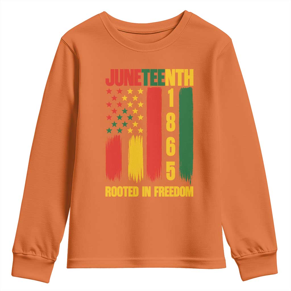 Juneteenth 1865 Freedom Pride Youth Sweatshirt African American Heritage Graphic