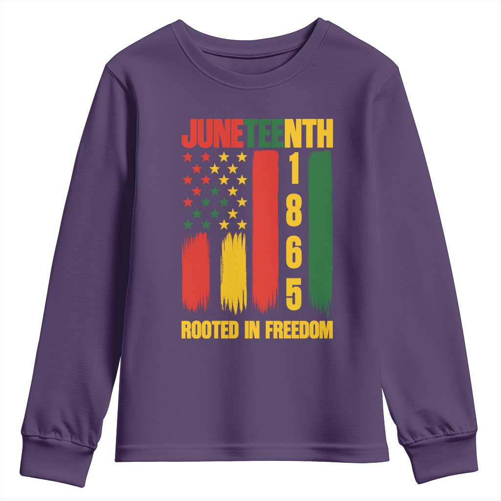 Juneteenth 1865 Freedom Pride Youth Sweatshirt African American Heritage Graphic