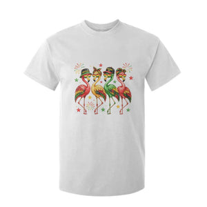 Funny Juneteenth Flamingos Squad T Shirt For Kid African American Heritage
