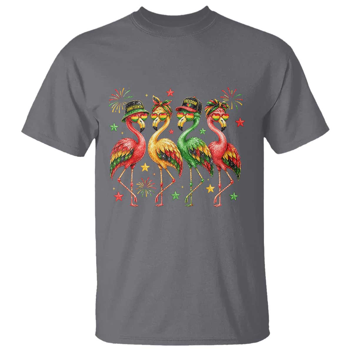 Funny Juneteenth Flamingos Squad T Shirt African American Heritage