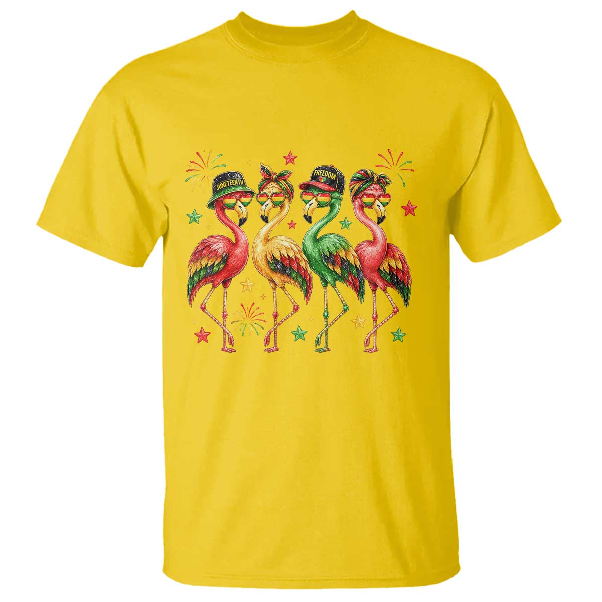Funny Juneteenth Flamingos Squad T Shirt African American Heritage