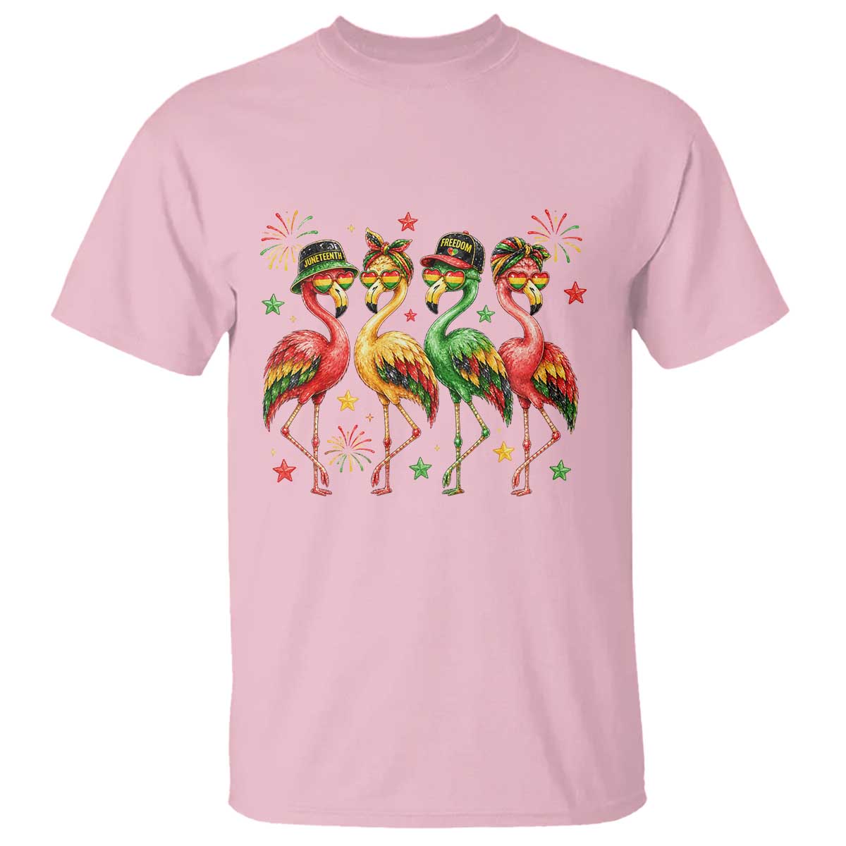Funny Juneteenth Flamingos Squad T Shirt African American Heritage